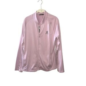 Levelwear Cuscowilla Golf Jacket Womens XL Pink Full Zip Performance Lightweight